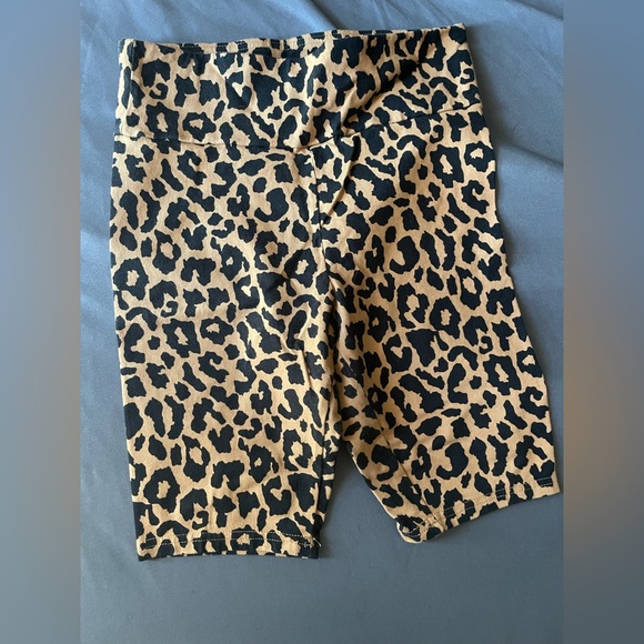 A2Y Women's Brushed Microfiber Leopard Print Biker Bermuda Shorts - High Rise, Stretchy & Casual